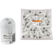 Патрон Е27 пластиковый подвесной белый TDM