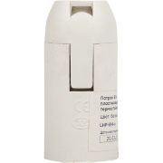 Патрон Е14 пластиковый белый EKF