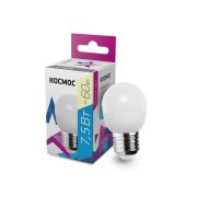 Лампа Космос LED 7,5Вт Е27 теплый