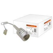 Патрон Е27 с клеммной колодкой подвесной белый UNIVersal