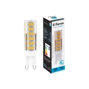 Лампа светодиодная G9 LB-433 Feron 7W 230V 6400K