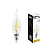 Лампа LB-167 FERON 7W Е14 3000K свеча филамент