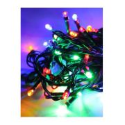 Гирлянда 8.8м (7.3+1.5) 80LED зел.провод расстояние между лампами 10см 8 режимов мигания IP20 мульт