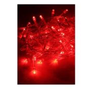 Гирлянда 8.8м (7.3+1.5) 80LED красн.прозр. провод 8 режимов мигания IP20  Космос KOC_GIR80LED_