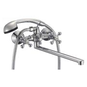 Смеситель для ванны FMARK FM2208-2 шар. переключение, гусак 35 см