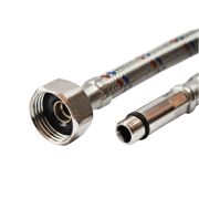 Подводка для смесителей 80 cм Мх10х18 (оплетка сталь)