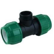 Тройник ПНД НР 20х1/2х20 (штуцер) POELSAN