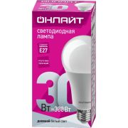 Лампа светодиодная 61 972 OLL-A70-30-230-6.5K-E27 30Вт ОНЛАЙТ 61972