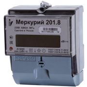 Меркурий 201.8 счетчик 5-8А 230В кл.т 1,0 (имп вых;ЖКИ;DIN)
