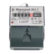 Меркурий 201.7 счетчик эл/эн 1 ф 1т 5(60)А, 6-ти разр. ЭМОУ для уст. на рейку (без планки)
