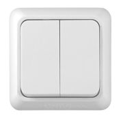 Выключатель 2-кл. ОП Олимп 10А IP20 бел. Universal О0023