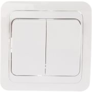 Выключатель 2-кл. СП Валери 10А IP20 бел. Universal В0023