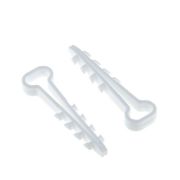 дюбель-хомут 6-14 для плоского кабеля (50шт.)белый