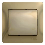Выключатель 1-кл. СП Glossa 10А IP20 (сх. 1) 10AX в сборе титан SE GSL000412
