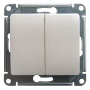 Выключатель 2-кл. СП Glossa 10А IP20 (сх. 5) 10AX механизм перламутр. SE GSL000651