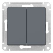 Выключатель 2-кл. СП AtlasDesign 10А IP20 (сх. 5) 10AX механизм грифель SE ATN000751