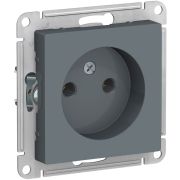 Розетка 1-м СП AtlasDesign 16А IP20 без заземл. без защ. шторок механизм грифель SE ATN000741