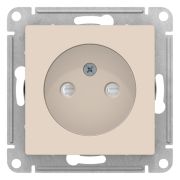 Розетка 1-м СП AtlasDesign 16А IP20 без заземл. без защ. шторок механизм беж. SE ATN000241