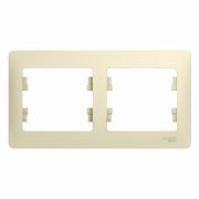 Рамка 2-м Glossa беж. SchE