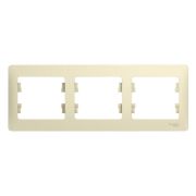 Рамка 3-м Glossa беж. SchE