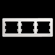 Рамка 3-м Glossa белая SchE