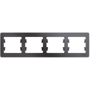 Рамка 4-м Glossa горизонт. графит SE GSL001304