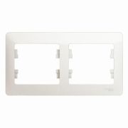 Рамка 2-м Glossa перламутр SchE