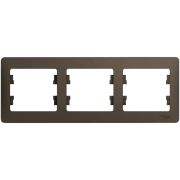 Рамка 3-м Glossa горизонт. шоколад SE GSL000803