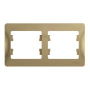 Рамка 2-м Glossa горизонт. титан SE GSL000402