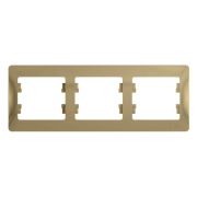 Рамка 3-м Glossa титан горизонтальная SchE