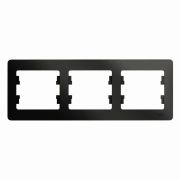 Рамка 3-м Glossa антрацит. SchE