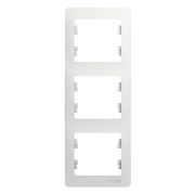 Рамка 3-м Glossa вертикал. бел. SE GSL000107