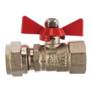 Кран 16 шаровой VALTEC под обжим, рукоятка бабочка