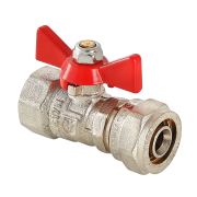 Кран 16х1/2 вн. шаровой VALTEC под обжим, рукоятка бабочка