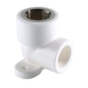 Уголок 25х1/2 гайка VALTEC PPR белый