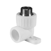 Уголок 20х1/2 штуцер Valfex PPR белый