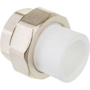 Соединитель разъёмный 25х1/2 гайка VALTEC PPR белый