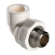 Уголок 20х1/2 штуцер VALTEC PPR белый