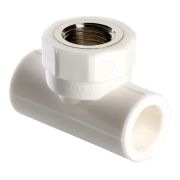 Тройник 25х3/4 гайка VALTEC PPR белый