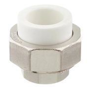 Соединитель разъёмный 25х3/4 штуцер VALTEC PPR белый