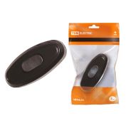 Переключатель для бра 6А 250В черный TDM