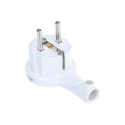 Вилка-невидимка электрическая 16А 250В с заземл. бел. Universal 5566874