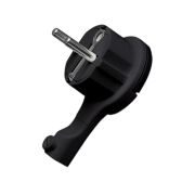 Вилка-невидимка электрическая 16А 250В с заземл. черн. Universal 5565419