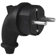 Вилка угловая каучук 16А 250В Universal