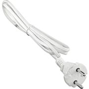 Шнур с электр. вилкой (ШВВП-ВП 2х0.75) 2.2 м бел. Universal 9632227