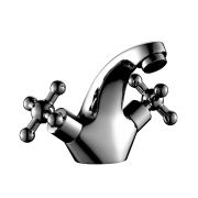 Смеситель для умывальника  ROSSINKA двуручный G02-61