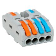 EKF строительно-монтажная клемма СМК 222-424 разветвительная 4 выхода 0,08-4 мм2