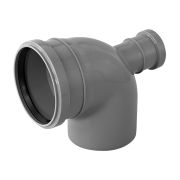 Отвод с фронтальным патрубком в тыл ПП D110х50 87 град.