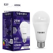 Лампа 25Вт A60 E27 4000K TOKOV ELECTRIC