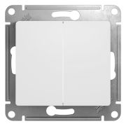 Переключатель проходной 2-кл. СП Glossa 10А IP20 (сх. 6/2) 10AX механизм бел. SE GSL000165